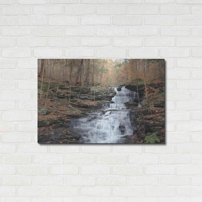 Luxe Metal Art 'Waterfall Steps at Pigeon Run' by Lori Deiter, Metal Wall Art,36x24