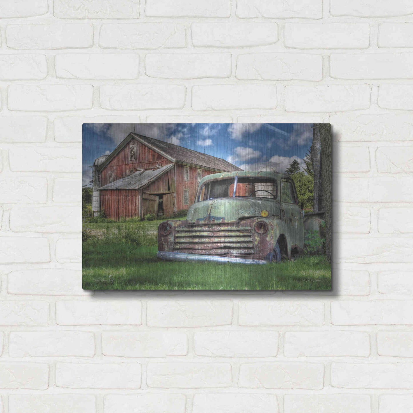 Luxe Metal Art 'Days Gone By' by Lori Deiter, Metal Wall Art,24x16