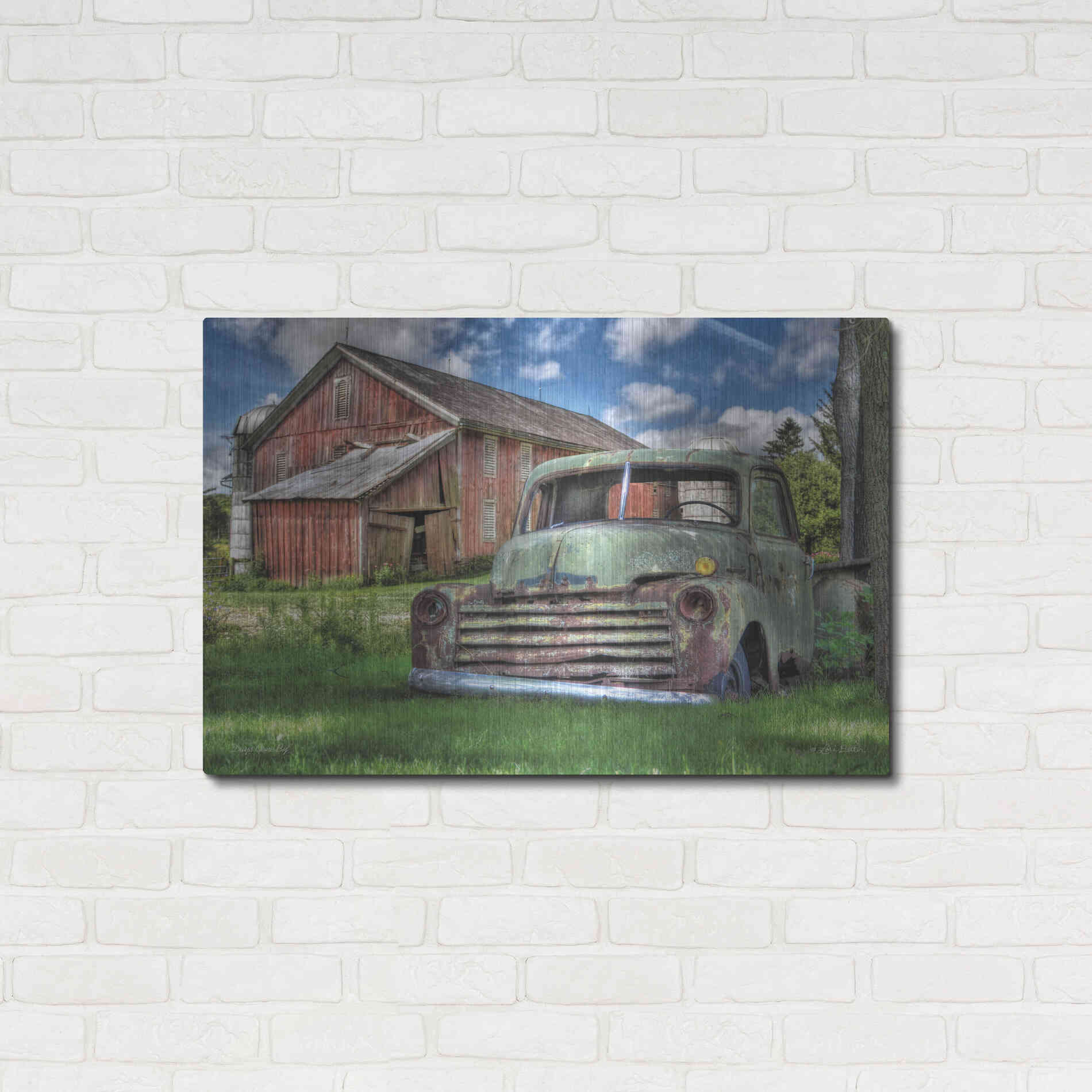 Luxe Metal Art 'Days Gone By' by Lori Deiter, Metal Wall Art,36x24