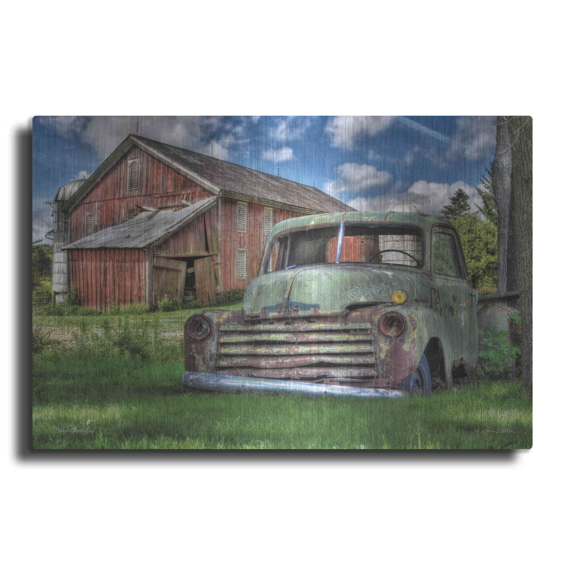 Luxe Metal Art 'Days Gone By' by Lori Deiter, Metal Wall Art