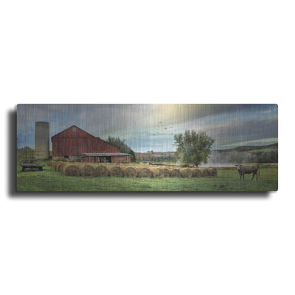 Luxe Metal Art 'Hay Harvest' by Lori Deiter, Metal Wall Art
