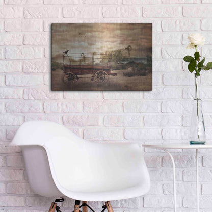 Luxe Metal Art 'Desert Wagon' by Lori Deiter, Metal Wall Art,24x16