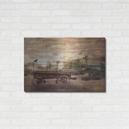 Luxe Metal Art 'Desert Wagon' by Lori Deiter, Metal Wall Art,36x24