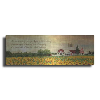 Luxe Metal Art 'I Thank Thee' by Lori Deiter, Metal Wall Art