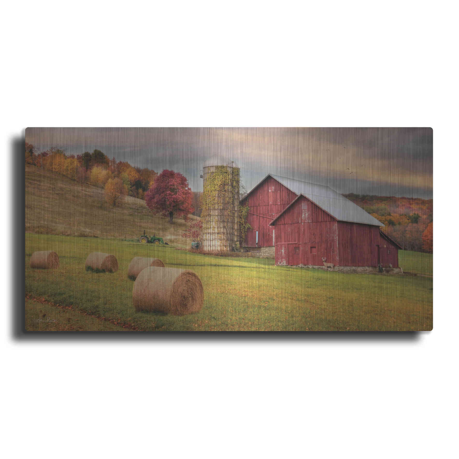 Luxe Metal Art 'Autumn Breeze' by Lori Deiter, Metal Wall Art