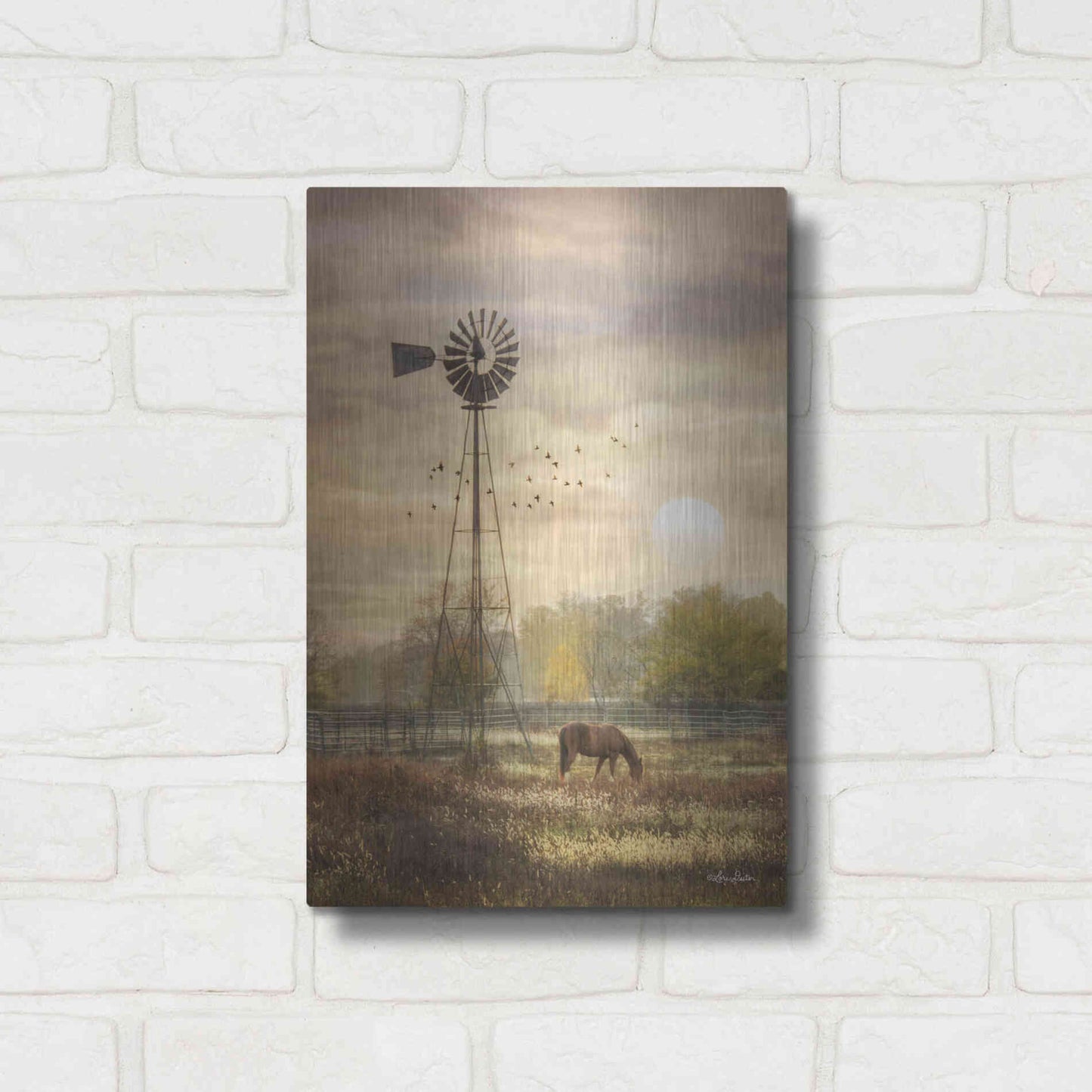 Luxe Metal Art 'Berks Co. Sunrise' by Lori Deiter, Metal Wall Art,12x16