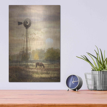 Luxe Metal Art 'Berks Co. Sunrise' by Lori Deiter, Metal Wall Art,12x16