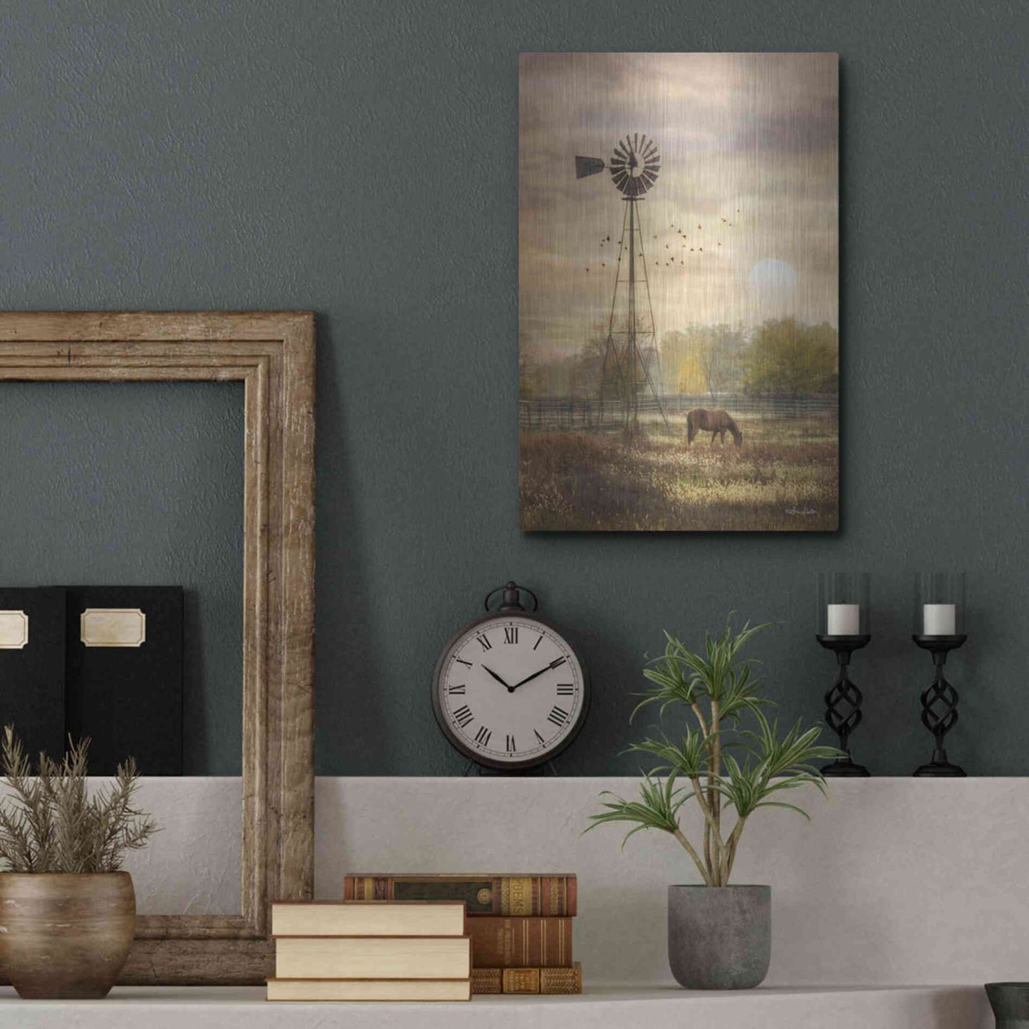 Luxe Metal Art 'Berks Co. Sunrise' by Lori Deiter, Metal Wall Art,12x16