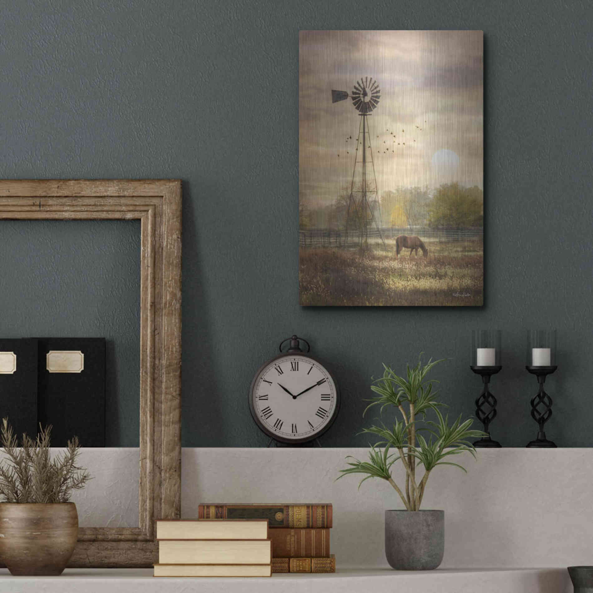 Luxe Metal Art 'Berks Co. Sunrise' by Lori Deiter, Metal Wall Art,12x16