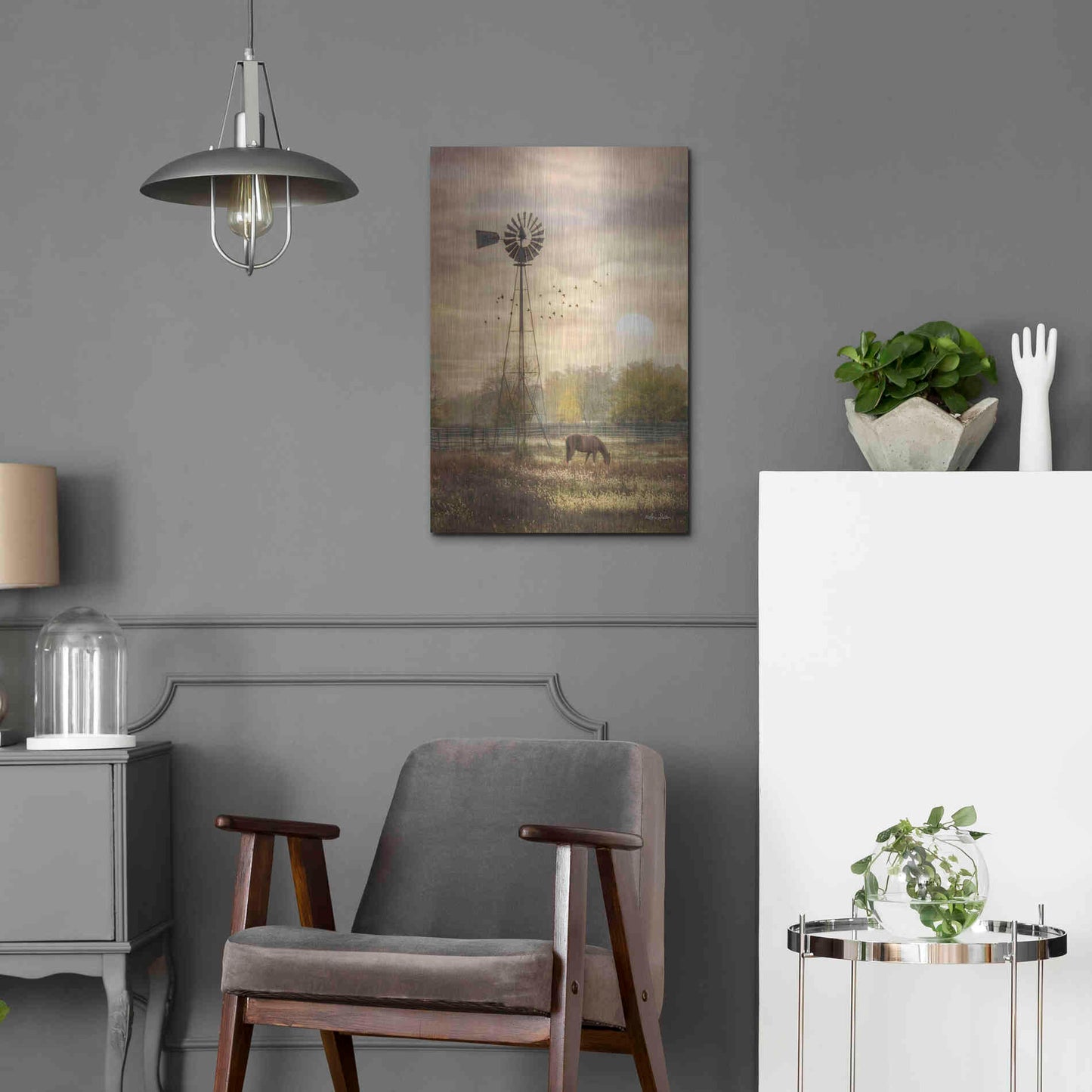 Luxe Metal Art 'Berks Co. Sunrise' by Lori Deiter, Metal Wall Art,16x24