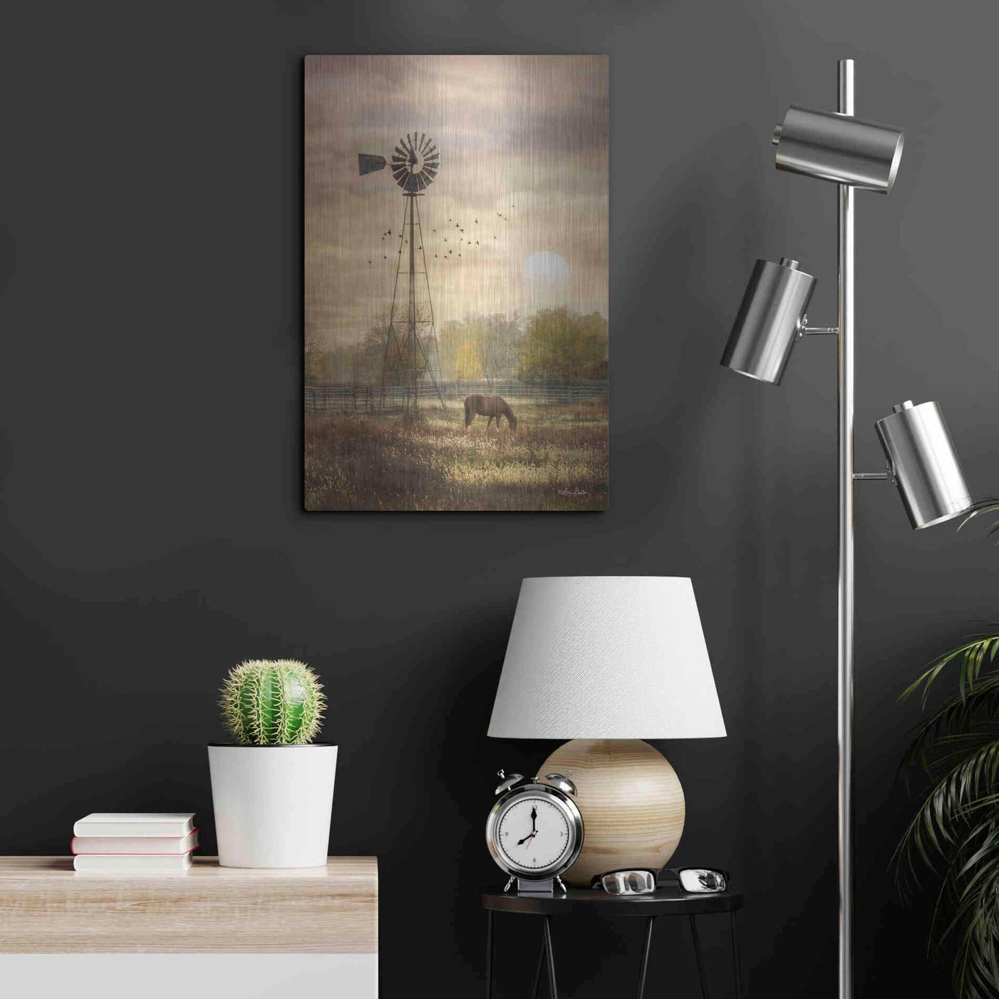 Luxe Metal Art 'Berks Co. Sunrise' by Lori Deiter, Metal Wall Art,16x24