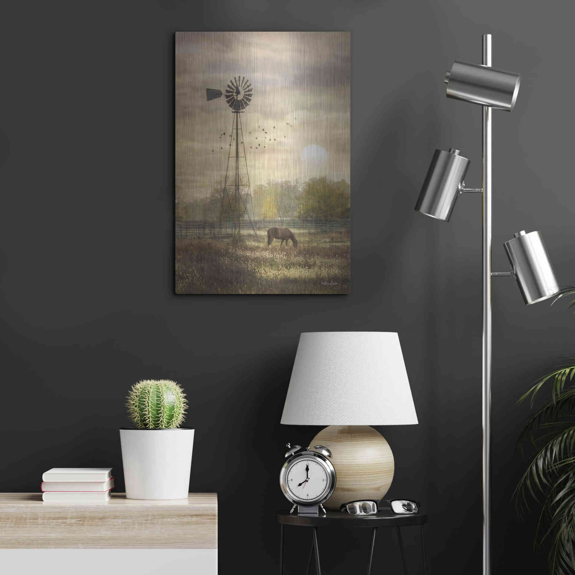 Luxe Metal Art 'Berks Co. Sunrise' by Lori Deiter, Metal Wall Art,16x24