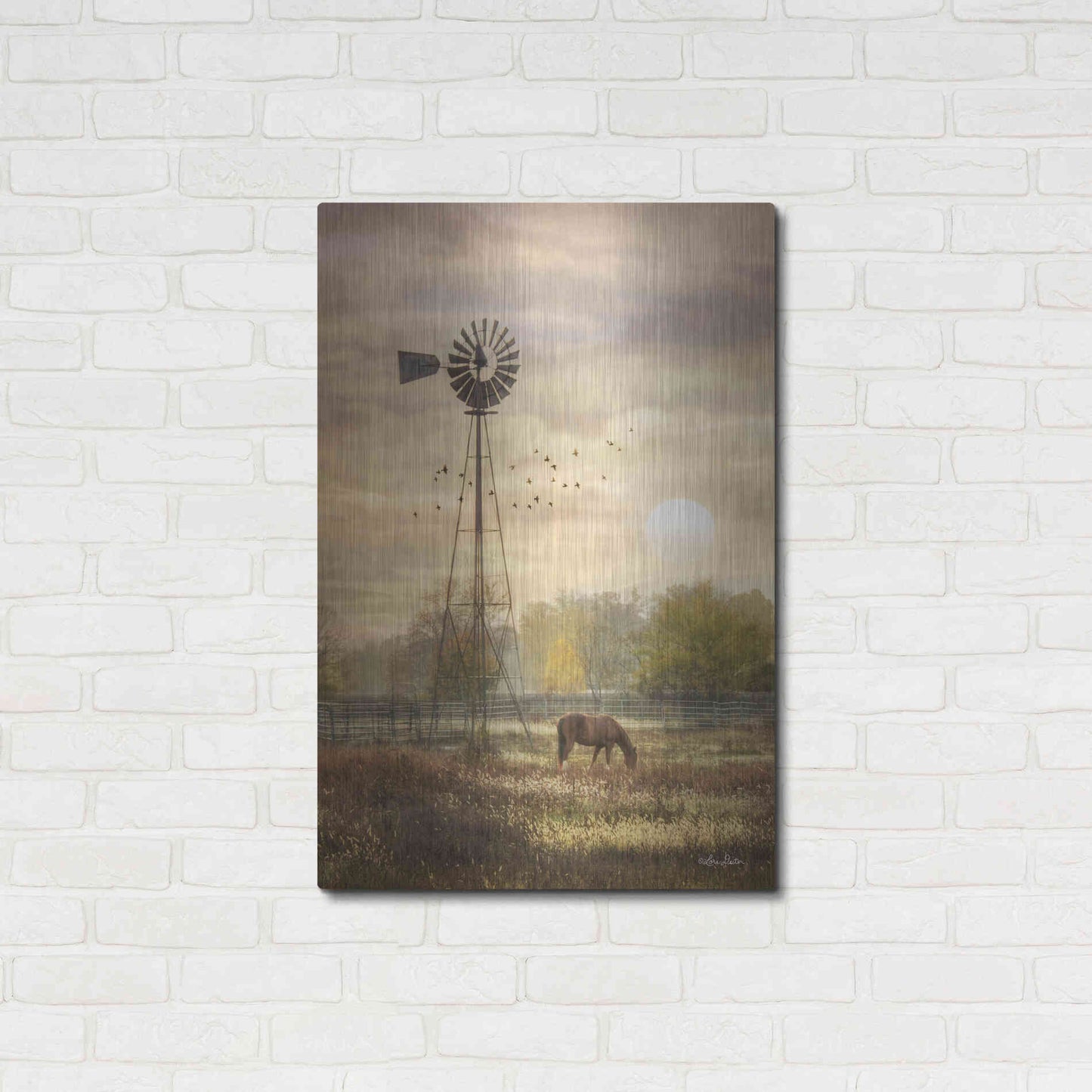 Luxe Metal Art 'Berks Co. Sunrise' by Lori Deiter, Metal Wall Art,24x36