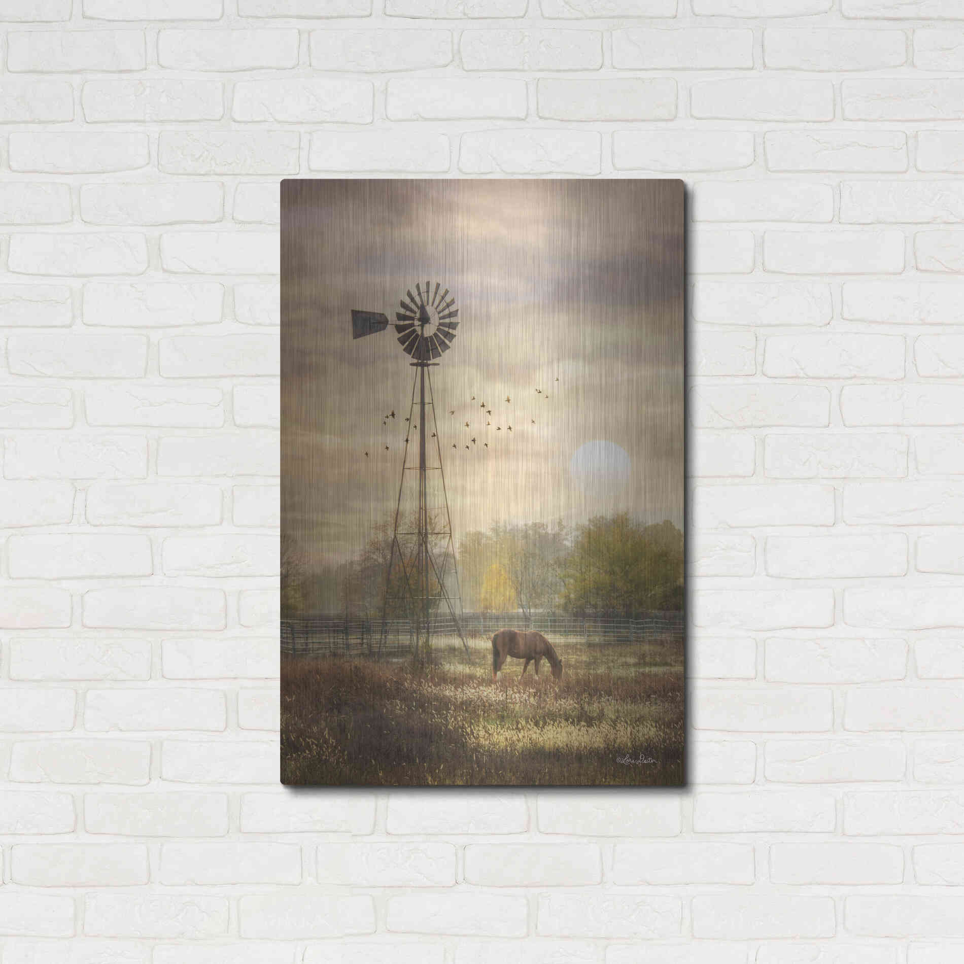 Luxe Metal Art 'Berks Co. Sunrise' by Lori Deiter, Metal Wall Art,24x36