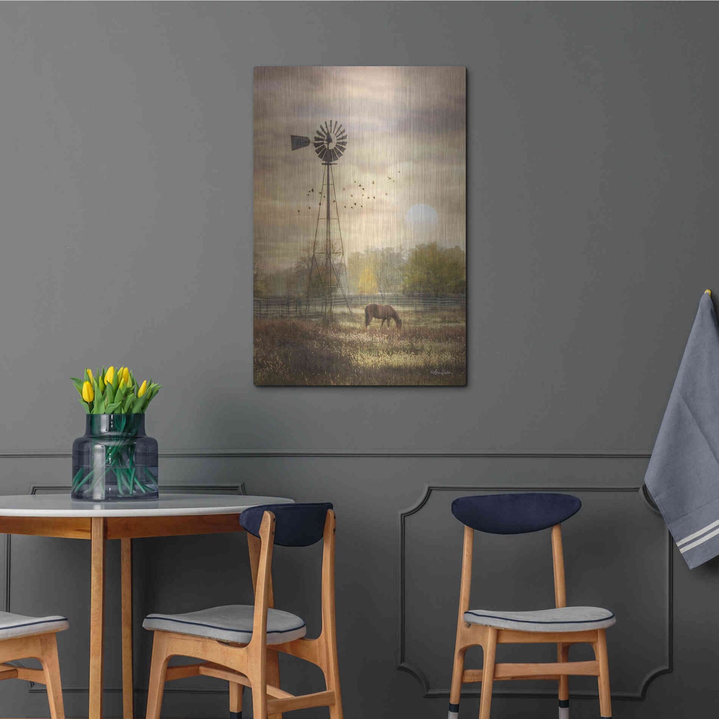 Luxe Metal Art 'Berks Co. Sunrise' by Lori Deiter, Metal Wall Art,24x36