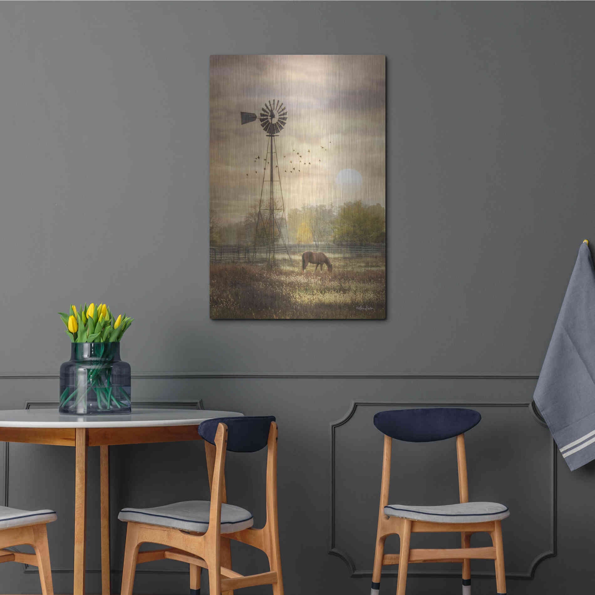 Luxe Metal Art 'Berks Co. Sunrise' by Lori Deiter, Metal Wall Art,24x36