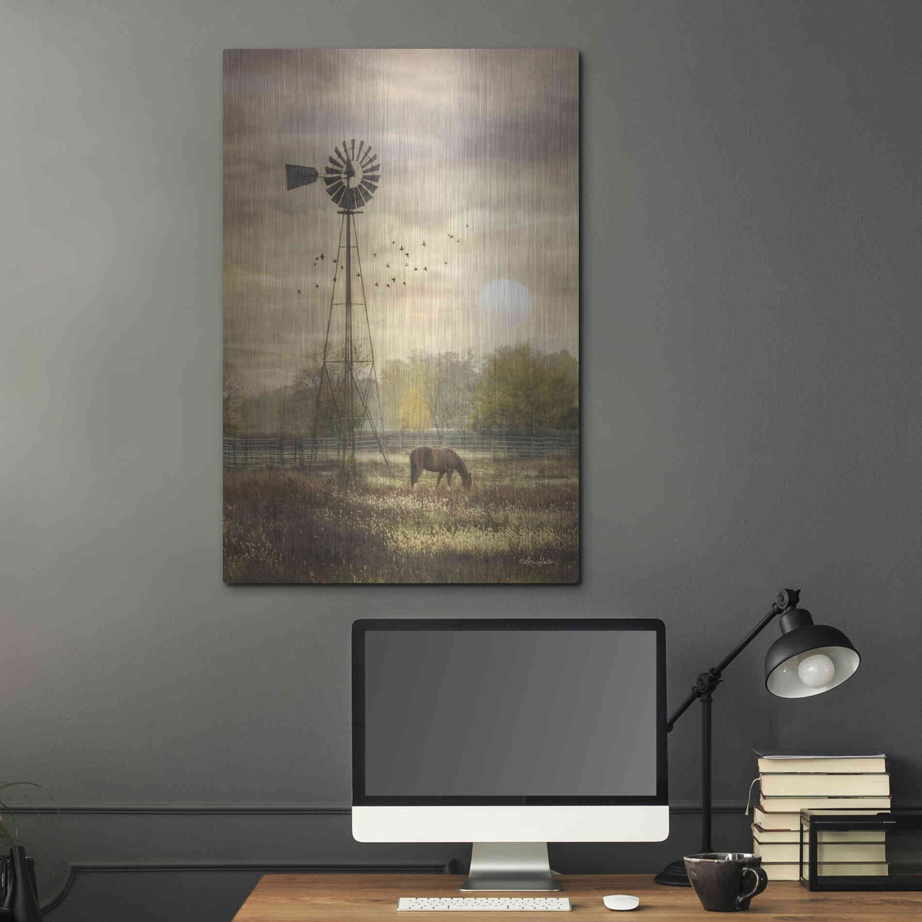 Luxe Metal Art 'Berks Co. Sunrise' by Lori Deiter, Metal Wall Art,24x36