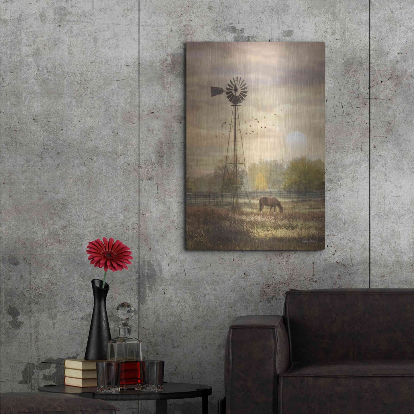 Luxe Metal Art 'Berks Co. Sunrise' by Lori Deiter, Metal Wall Art,24x36