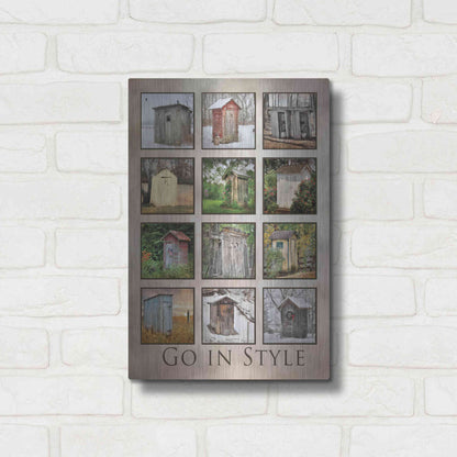 Luxe Metal Art 'Go in Style' by Lori Deiter, Metal Wall Art,12x16