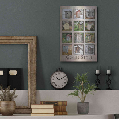 Luxe Metal Art 'Go in Style' by Lori Deiter, Metal Wall Art,12x16