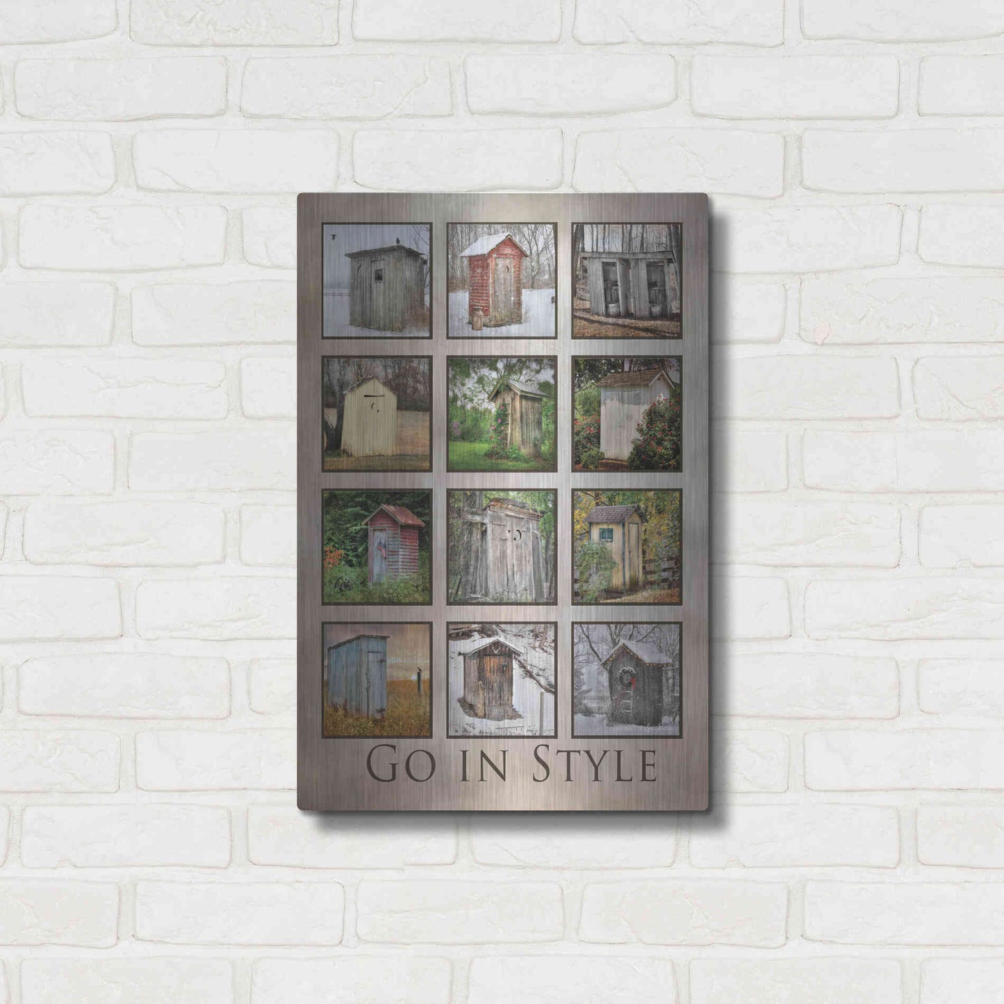 Luxe Metal Art 'Go in Style' by Lori Deiter, Metal Wall Art,16x24