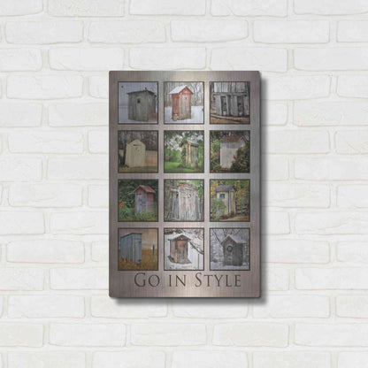 Luxe Metal Art 'Go in Style' by Lori Deiter, Metal Wall Art,16x24