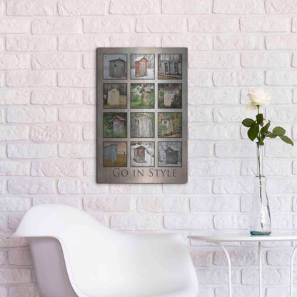 Luxe Metal Art 'Go in Style' by Lori Deiter, Metal Wall Art,16x24