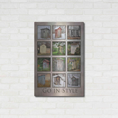 Luxe Metal Art 'Go in Style' by Lori Deiter, Metal Wall Art,24x36