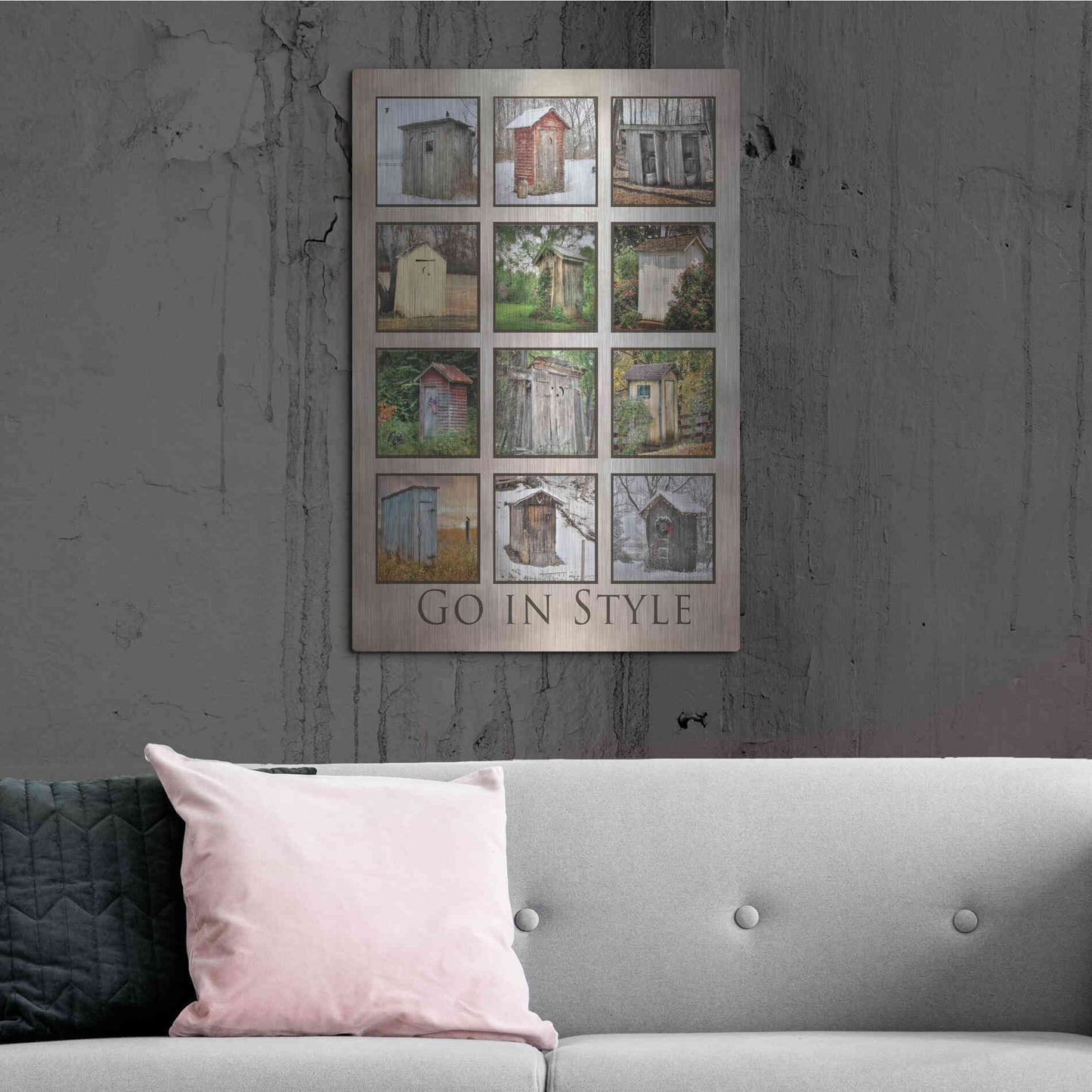Luxe Metal Art 'Go in Style' by Lori Deiter, Metal Wall Art,24x36