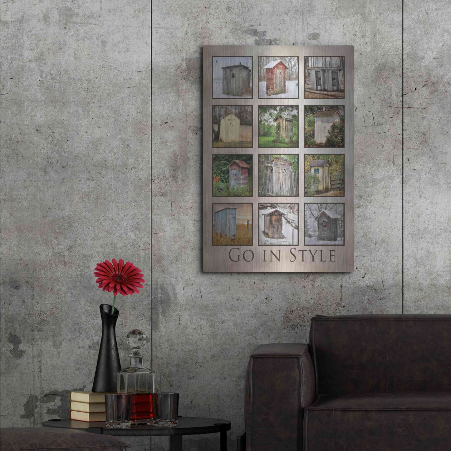 Luxe Metal Art 'Go in Style' by Lori Deiter, Metal Wall Art,24x36