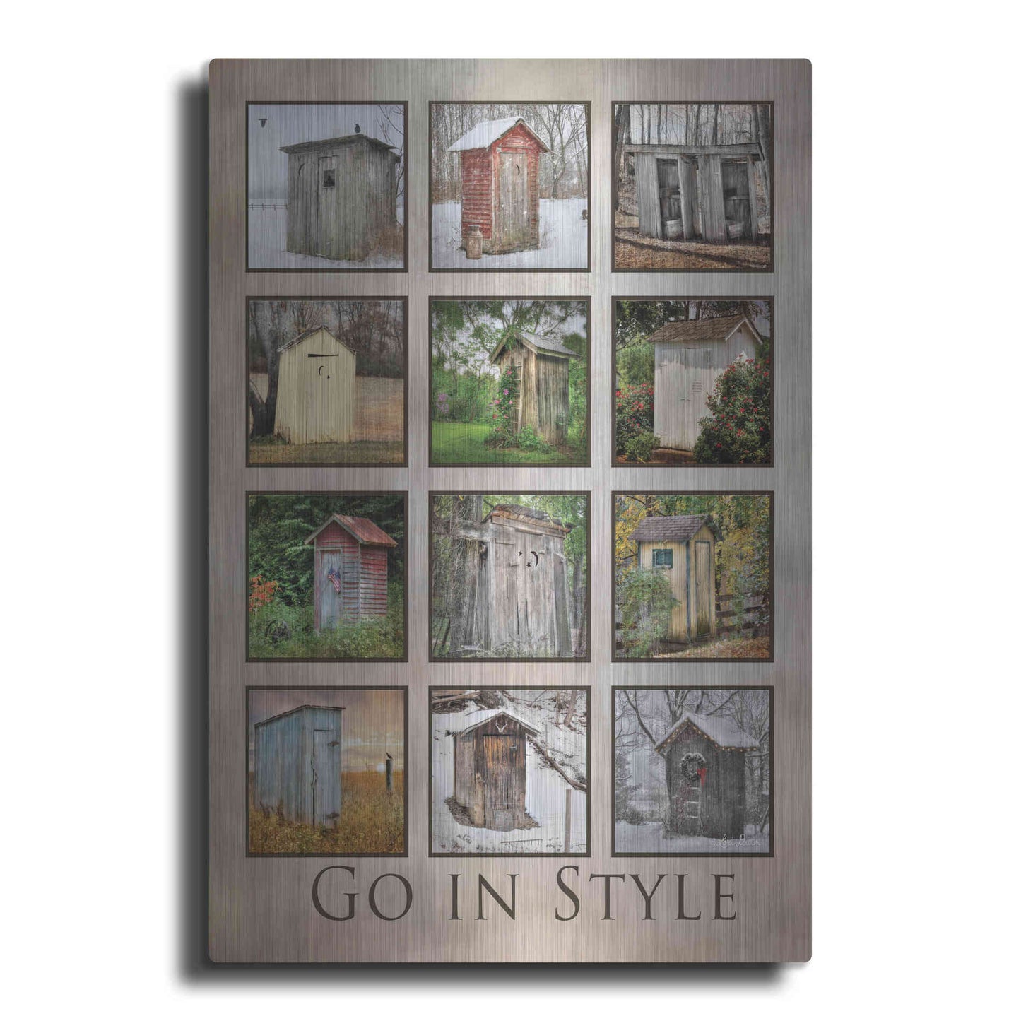 Luxe Metal Art 'Go in Style' by Lori Deiter, Metal Wall Art