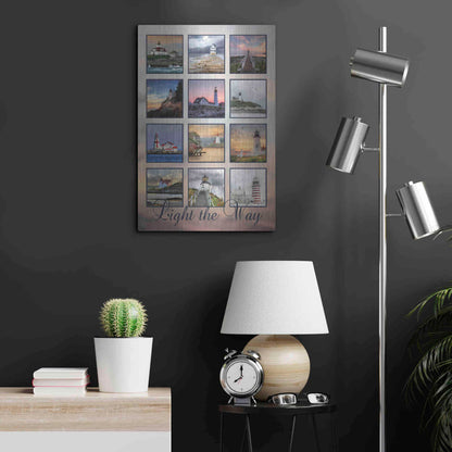 Luxe Metal Art 'Light the Way' by Lori Deiter, Metal Wall Art,16x24