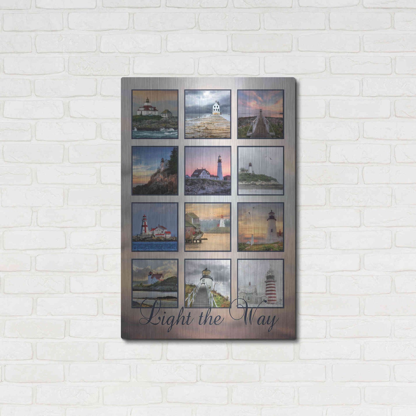Luxe Metal Art 'Light the Way' by Lori Deiter, Metal Wall Art,24x36