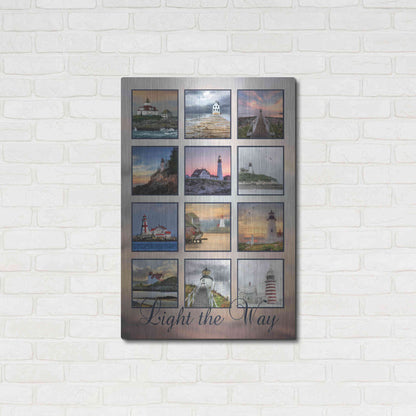 Luxe Metal Art 'Light the Way' by Lori Deiter, Metal Wall Art,24x36
