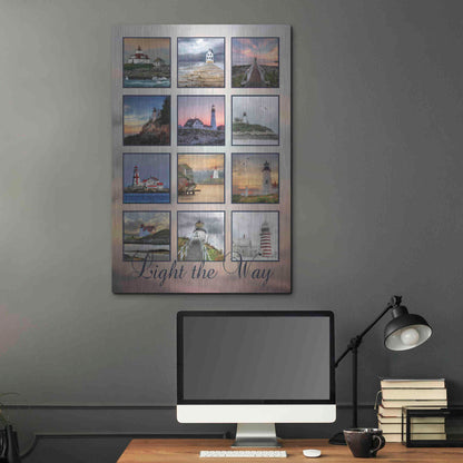 Luxe Metal Art 'Light the Way' by Lori Deiter, Metal Wall Art,24x36