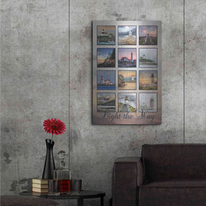 Luxe Metal Art 'Light the Way' by Lori Deiter, Metal Wall Art,24x36