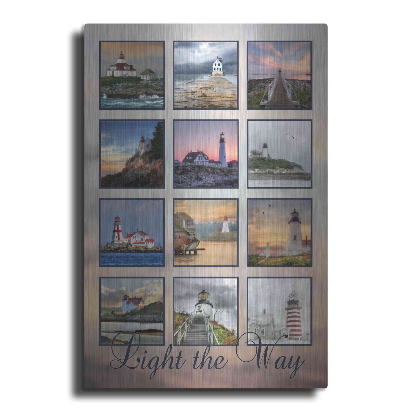 Luxe Metal Art 'Light the Way' by Lori Deiter, Metal Wall Art