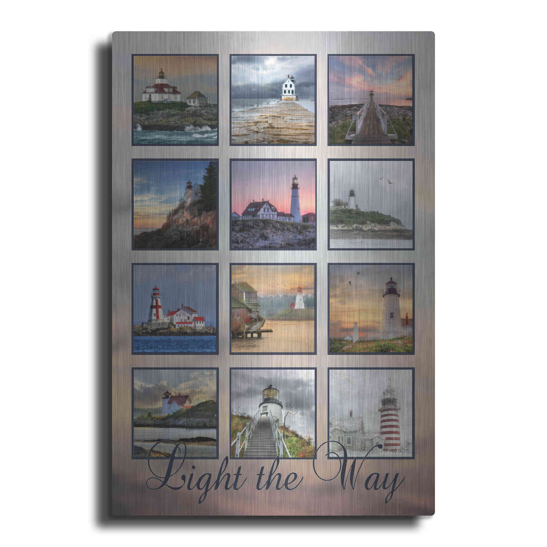 Luxe Metal Art 'Light the Way' by Lori Deiter, Metal Wall Art