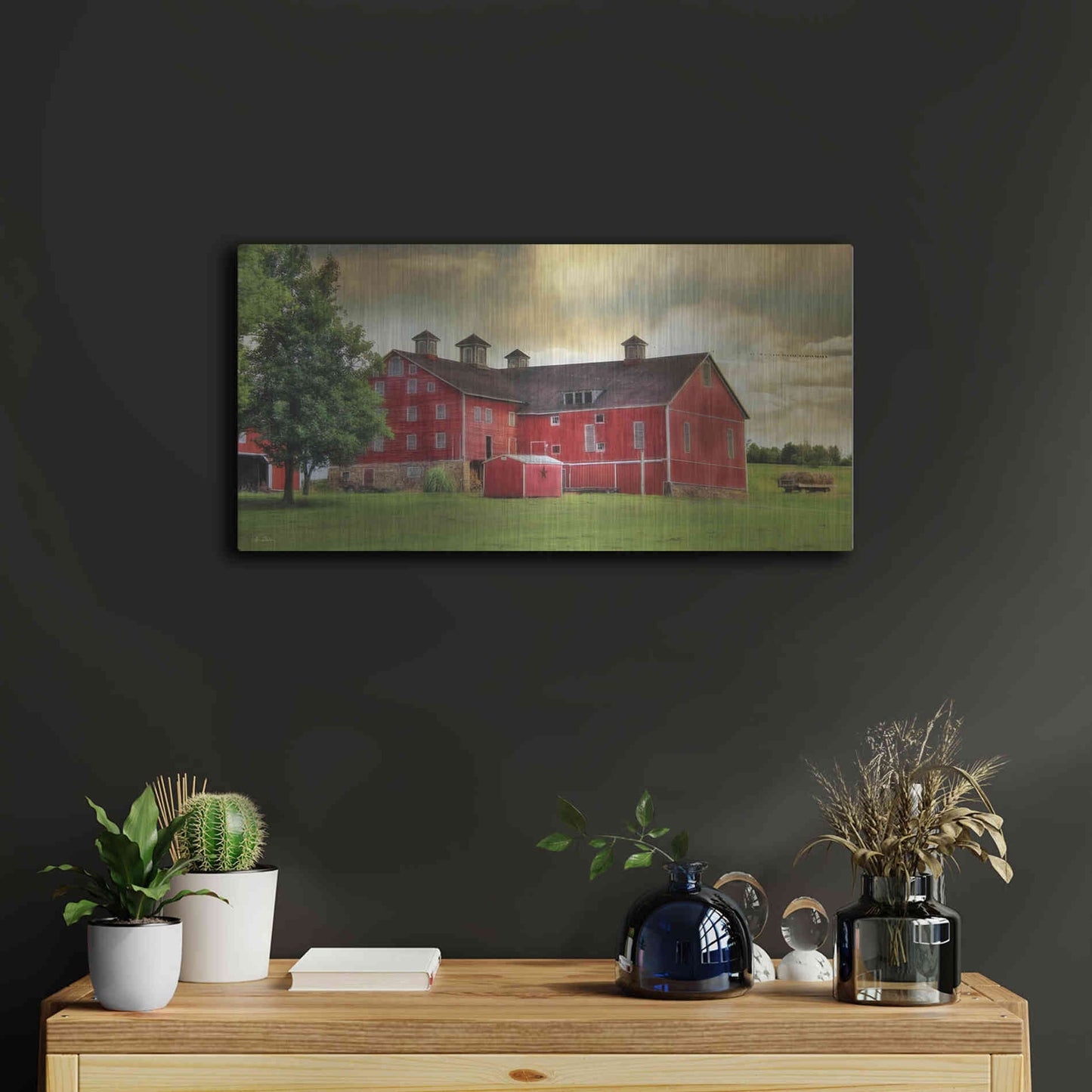 Luxe Metal Art 'Aging Gracefully' by Lori Deiter, Metal Wall Art,24x12