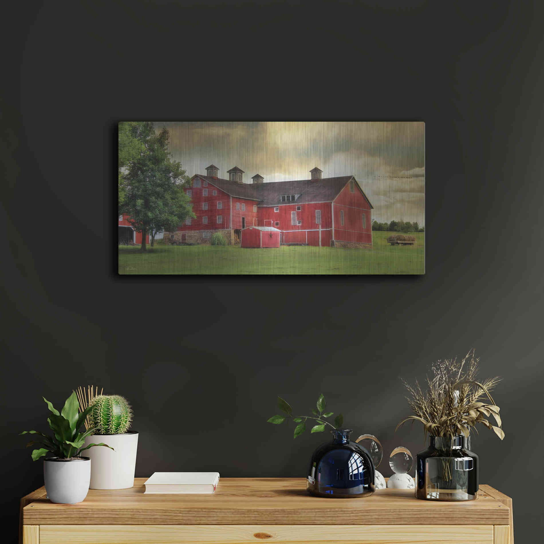 Luxe Metal Art 'Aging Gracefully' by Lori Deiter, Metal Wall Art,24x12