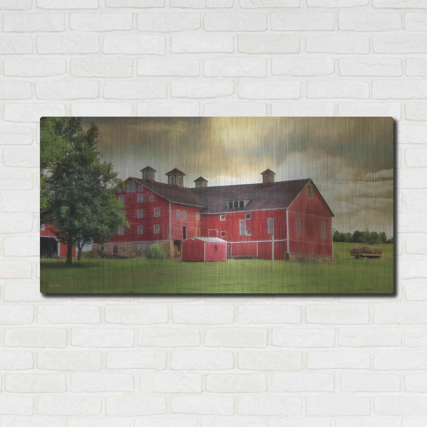 Luxe Metal Art 'Aging Gracefully' by Lori Deiter, Metal Wall Art,48x24