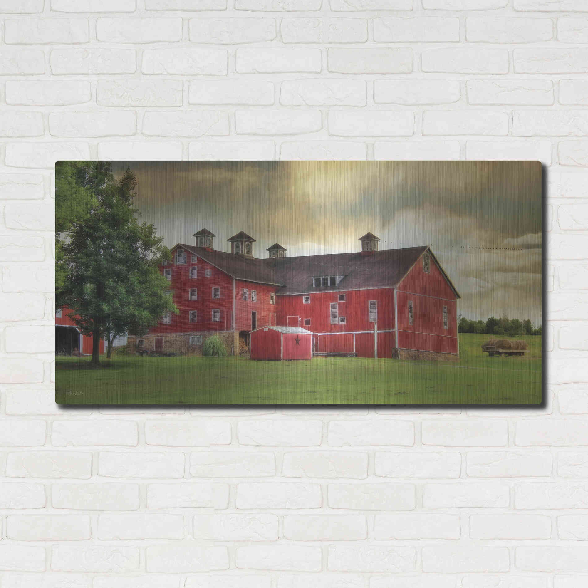 Luxe Metal Art 'Aging Gracefully' by Lori Deiter, Metal Wall Art,48x24