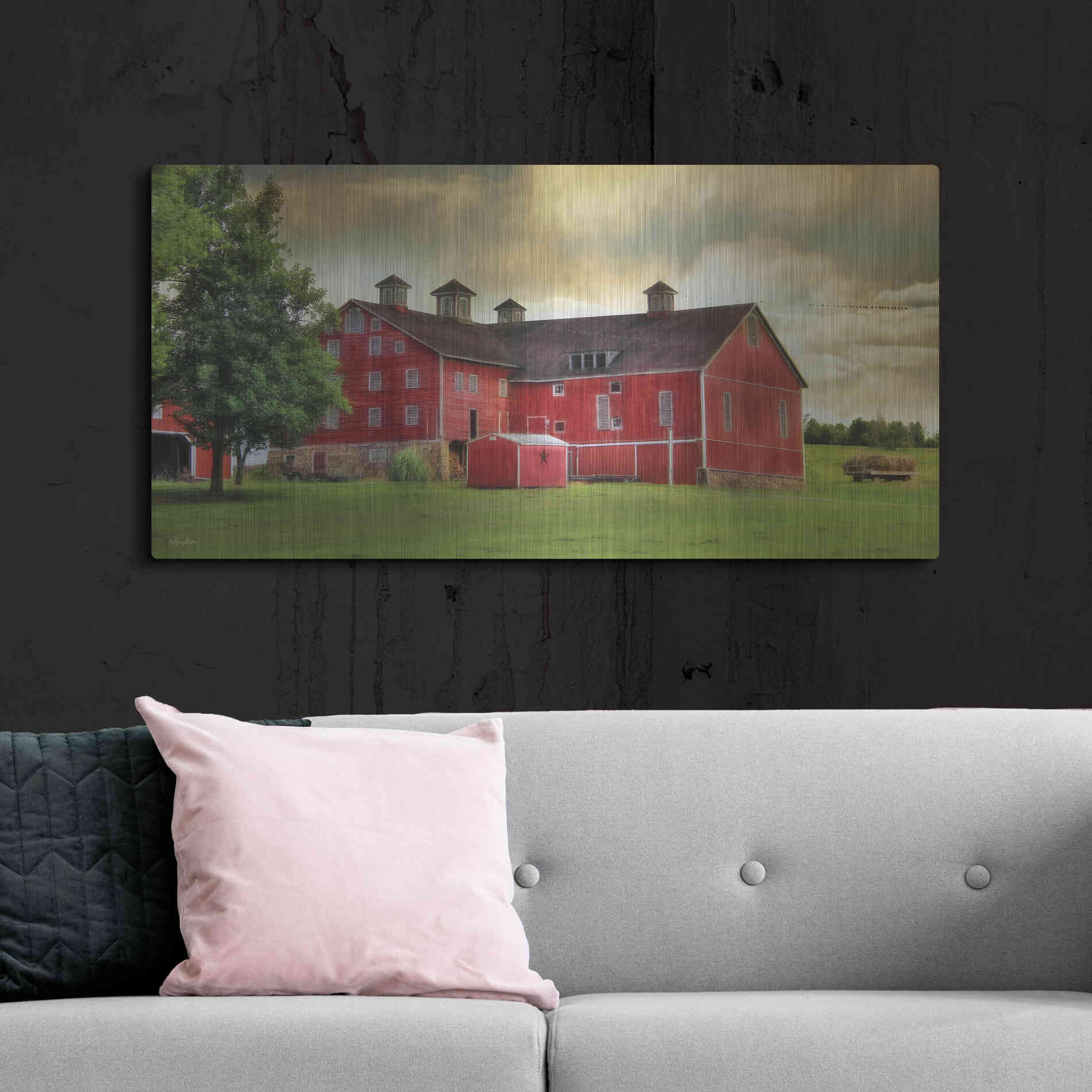 Luxe Metal Art 'Aging Gracefully' by Lori Deiter, Metal Wall Art,48x24