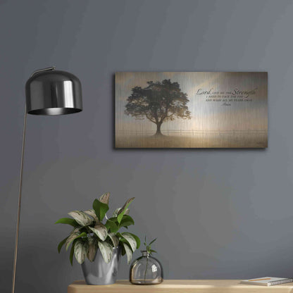 Luxe Metal Art 'Daily Prayer' by Lori Deiter, Metal Wall Art,24x12