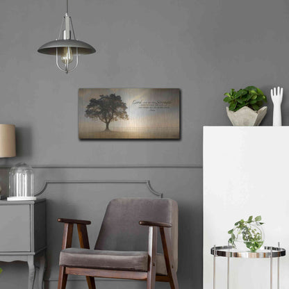 Luxe Metal Art 'Daily Prayer' by Lori Deiter, Metal Wall Art,24x12