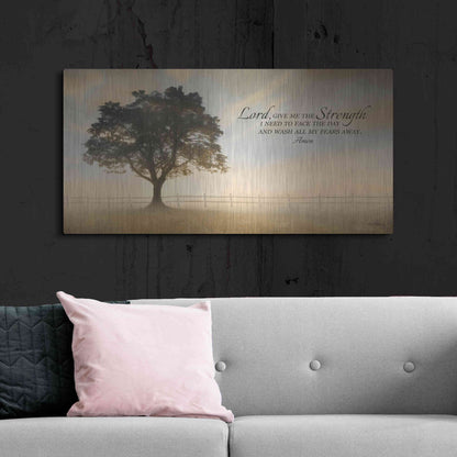 Luxe Metal Art 'Daily Prayer' by Lori Deiter, Metal Wall Art,48x24