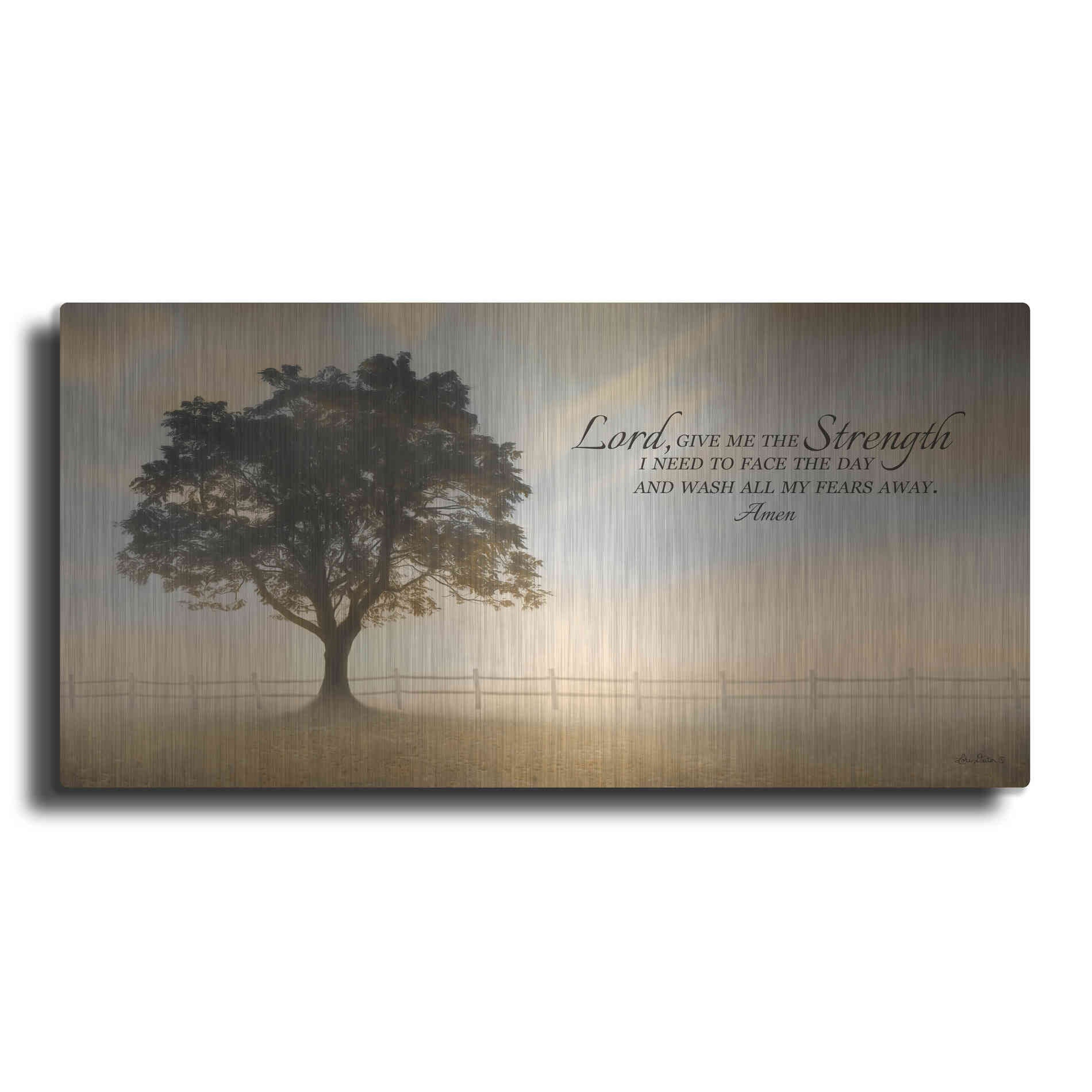 Luxe Metal Art 'Daily Prayer' by Lori Deiter, Metal Wall Art