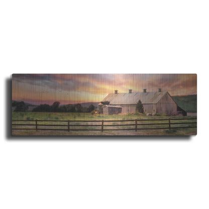 Luxe Metal Art 'Sunset in the Valley' by Lori Deiter, Metal Wall Art