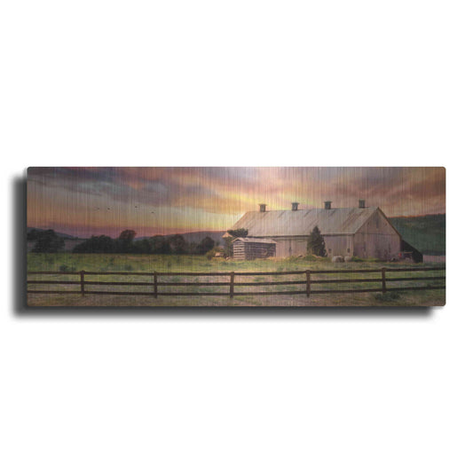 Luxe Metal Art 'Sunset in the Valley' by Lori Deiter, Metal Wall Art