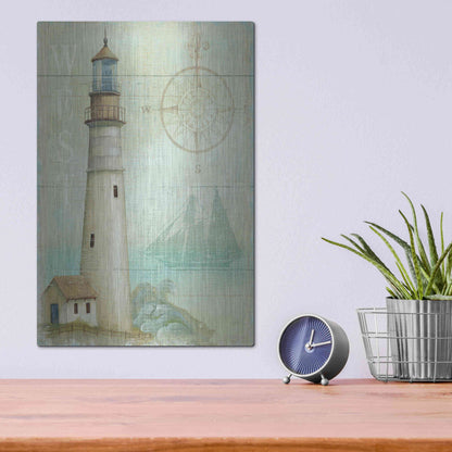 Luxe Metal Art 'West Coastal Light' by Daphne Brissonet, Metal Wall Art,12x16